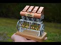 Moteur Stirling 4 cylindres en ligne - 4 in line Stirling engine