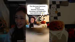 The Moment Demisux Found Out Her Favourite Streamer QTCinderella Got CANCELLED 😭💀 #fyp #kick