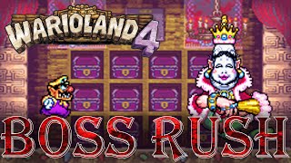 Wario Land 4 - Boss Rush (Super Hard Mode, No Damage)