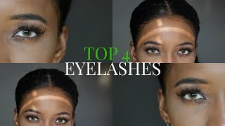 TOP 4 BEAUTY SUPPLY STORE EYELASHES (try-on) | ANNESHA ADAMS