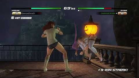 DOA5LR LOBBY MATCH AYANE (DARK) VS (DemonChris21) KASUMI