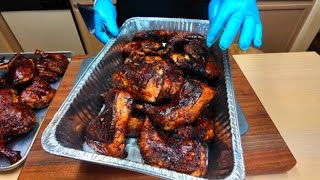 I cooked 50 lbs of Chicken Leq Quarters on my Pellet Grills Traeger Grills