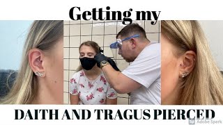 Getting my DAITH and TRAGUS pierced | A VLOG | Amy Jane