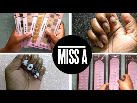 Shop Miss A | ASMR Unboxing | Mini Haul |DIY Nails| Nail Art Stickers