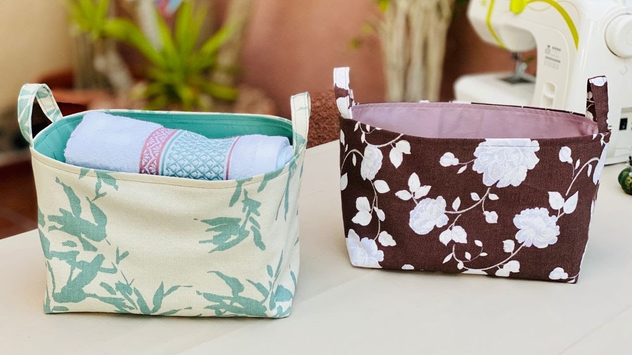 🔴 STEP BY STEP HOW TO MAKE MULTIPURPOSE ORGANIZING BASKET / Quick and Easy Sewing Tutorial