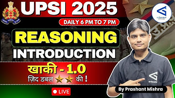 UP SI Exam 2025 | Reasoning Class | Prashant Mishra Sir | #airGurukul