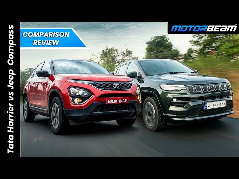 Tata Harrier vs Jeep Compass Comparison Review - Kaunsi Kharide? | MotorBeam हिंदी