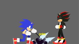 Sonic and shadow beat up  Mephiles The Dark