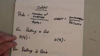 Straight forward lesson explaining Odds vs Probability