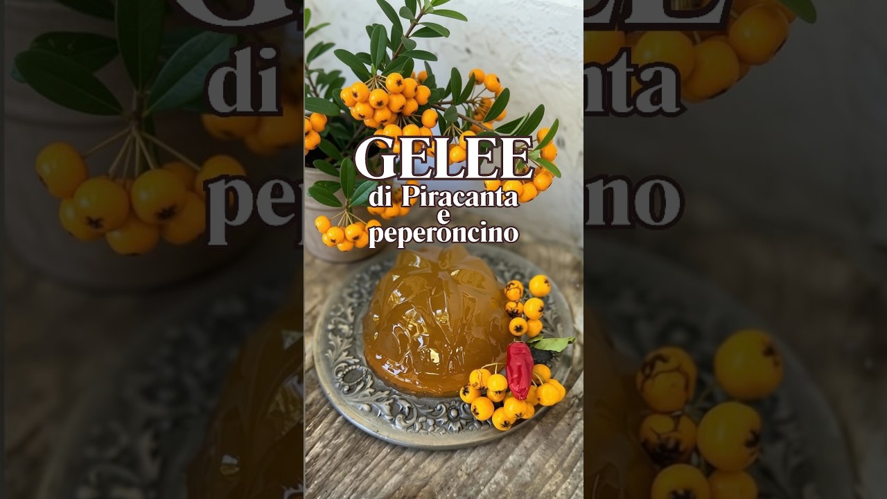 Gelatina di PIRACANTA e peperoncino: selvatica, piccante e facilissima!