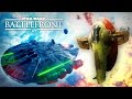 Star Wars Battlefront Fighter Squadron Mode | A Flying Tank! Slave One Gameplay