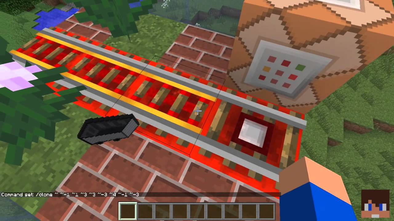 Minecraft | One Command Block | Infinite Railway - YouTube
