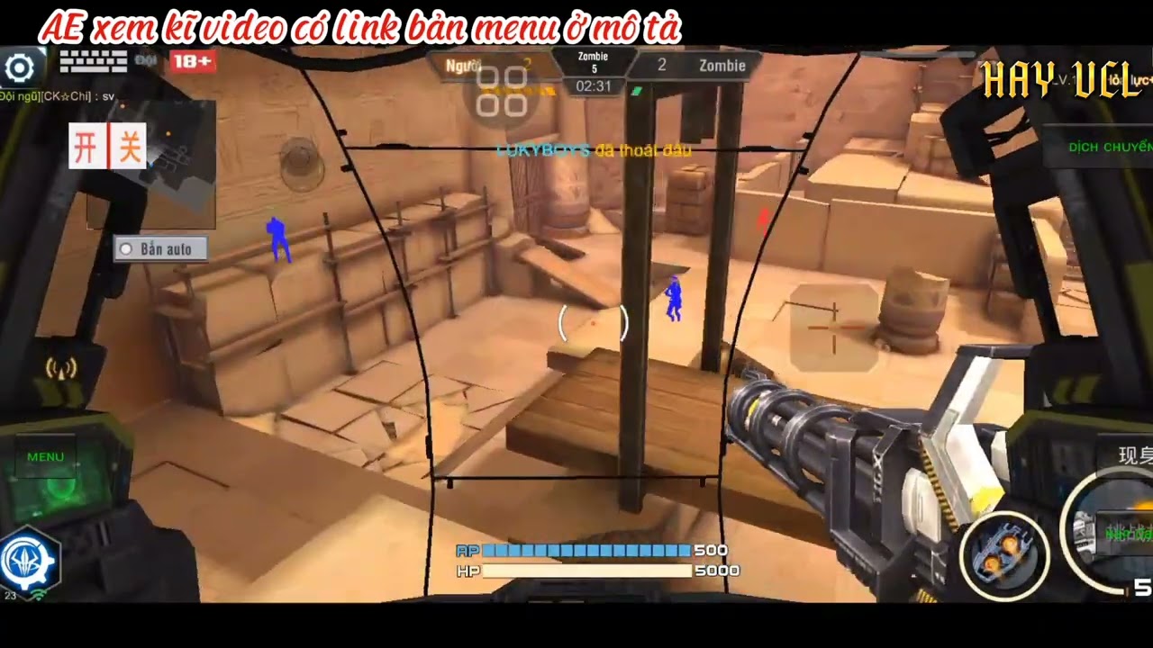 (HACK TẬP KÍCH)hướng dẫn cực chi tiết cách bật các chức năng trong menu