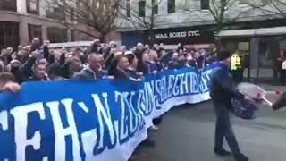 Ultras Schalke in Manchester 12/03/2019