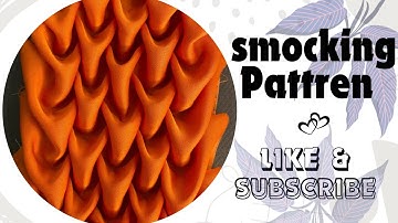 How to do arrow Pattren smocking / ARROW SMOCKING / fabric Manipulation technique