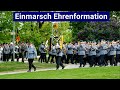 Einmarsch Ehrenformation FA/UA-Btl 2 (HMK Kassel) mit Regimentsgruß - Fackeln und Marschmusik