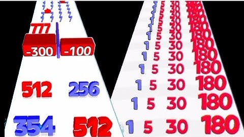 New Record Super Satisfying Math Games - Number Master Merge Run Vs Number Merge Plus And Run