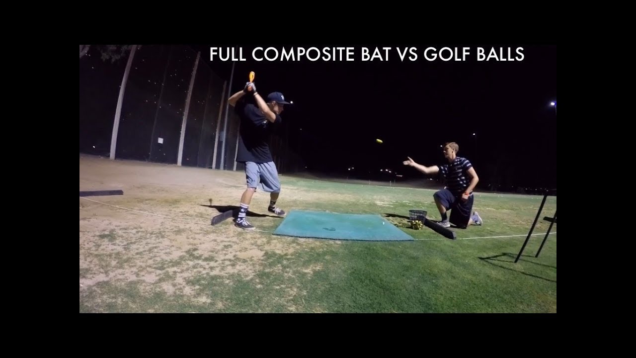 Hitting golf balls with a baseball bat!! (got kicked out) YouTube