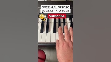 Thumbnail of 🐝 Bumble Bee Song Piano EASY Tutorial 🐝 #pianotutorial