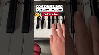 🐝 Bumble Bee Song Piano Easy Tutorial 🐝 #Pianotutorial