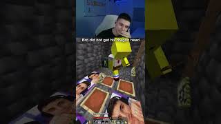 Dragon head challenge failed #minecraft #donutsmp