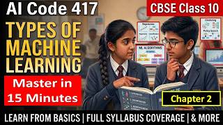 Class 10 AI Chapter 2 | Types of Machine Learning ONE SHOT | CBSE Board Exam 2027, Code 417