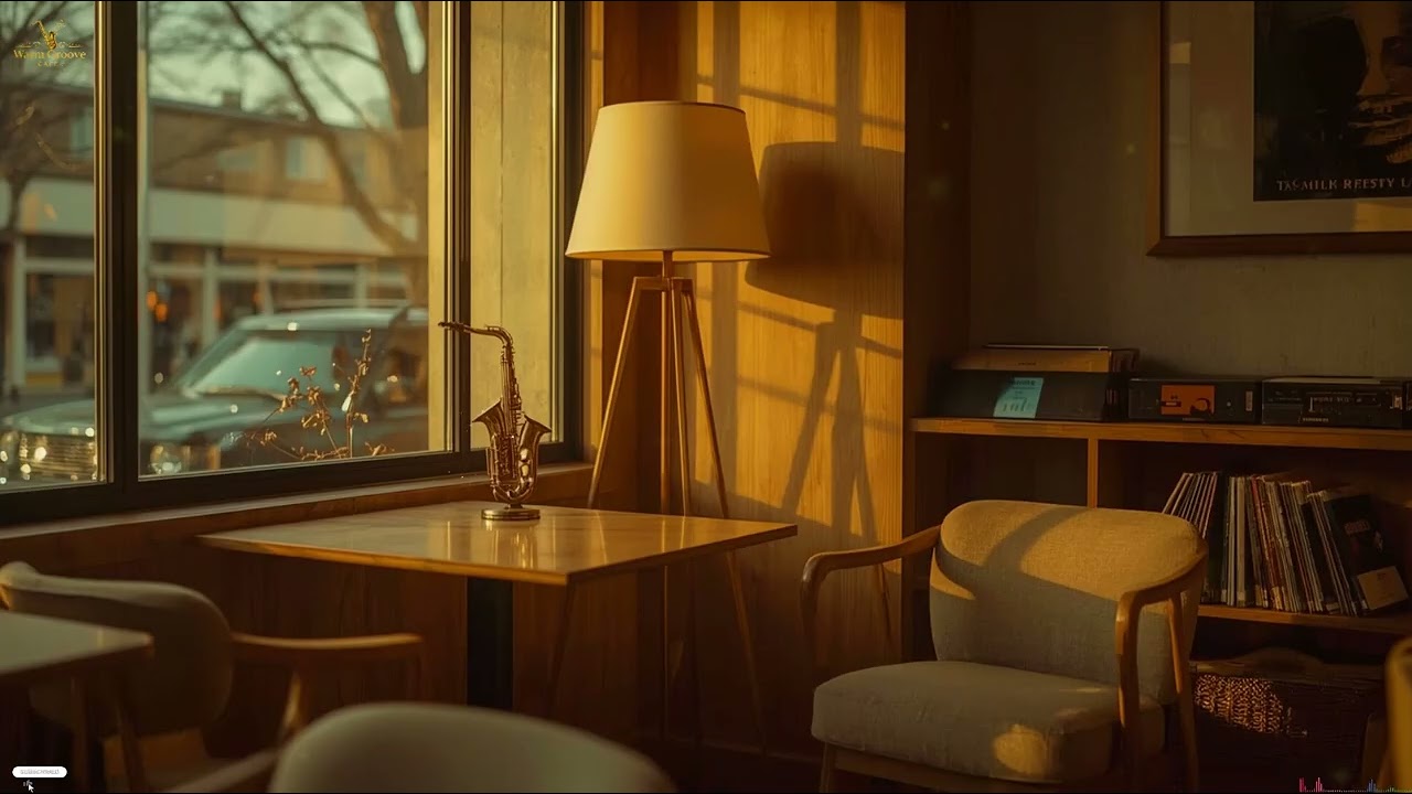 Warm Evening Funky Jazz Sax in a Café Lounge | Calm Mood for Unwinding