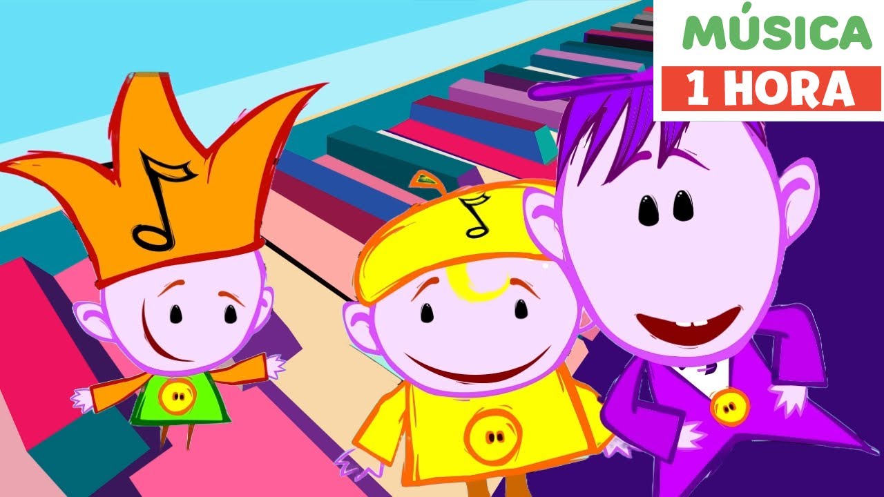 Desenho educativo 2 anos | Aprender instrumentos musicais | Os notekins | Primeira Universidade