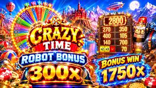 LIGHTING STROM 1750× || CRAZY TIME 300× #evolution #casino #crazytime 