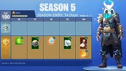 fortnite season 5 tier 100 battle pass skins new map gameplay new fortnite season 5 update duration 4 21 56 - season 5 battle pass fortnite