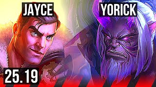JAYCE vs YORICK (TOP) | 17/2/5, 6 solo kills, Legendary | EUW Master | 25.19