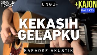 Kekasih Gelapku - Ungu Karaoke (Akustik + Kajon Male Key)