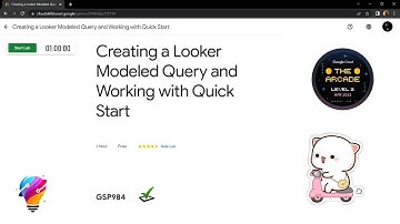Creating a Looker Modeled Query and Working with Quick Start || [GSP984] || Solution