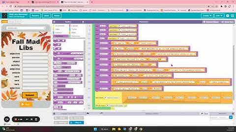 Mad Libs Revisited - App Lab - Code org