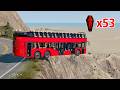 Realistic High-Speed Bus Crashes in BeamNG.drive #3 | Ultra Detailed Crash Compilation