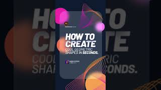 How to create geometric shape in seconds. #illustrator #design #designtutorial #adobe #howto #ui