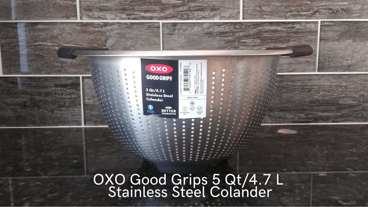 OXO 5 Quart Stainless Steel Colander