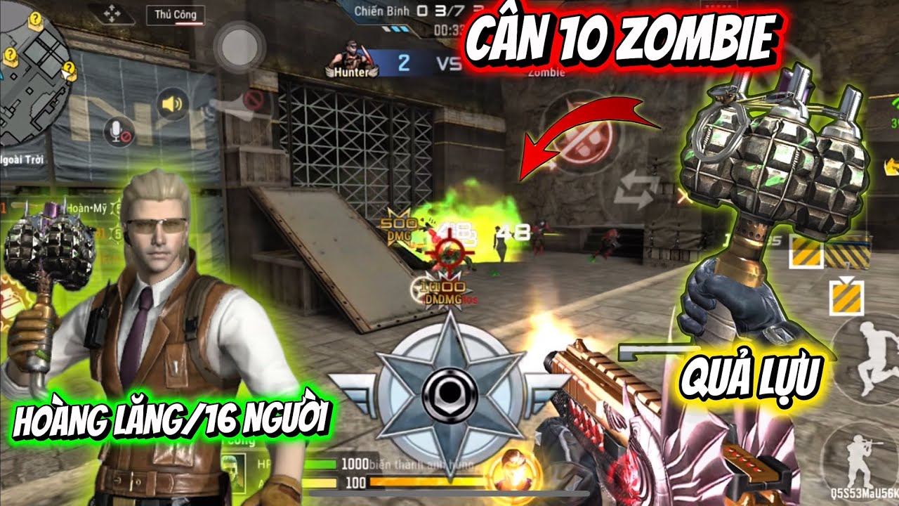 TẬP 4: QUẢ LỰU CÂN 10 ZOMBIE Ở MAP HOẰNG LĂNG 16 NGƯỜI VÀ CÁI KẾT