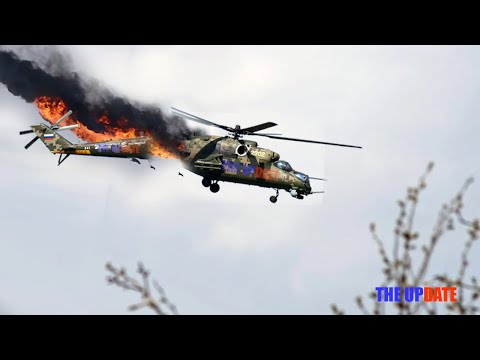 Жестокие кадры! Украинский FPV-беспилотник уничтожил российский вертолёт Ми-8 стоимостью 7 миллио...