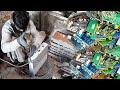 Unique way to recover pure 24k gold from electronics scrap  gold scrap