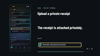 CHOIL Tutorial: Upload a private receipt (Phone)