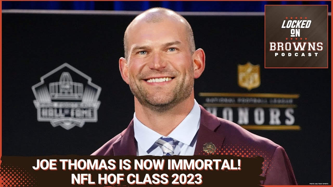 Joe Thomas Is Officially A First Ballot Hall Of Famer! - YouTube