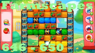 Farmscapes Level 646 - 650 HD Gameplay Walkthrough | 3 - match game | android | ios | pc | app