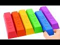 Satisfying Video | How To Make Rainbow KitKat With Kinetic Sand Cutting ASMR#3