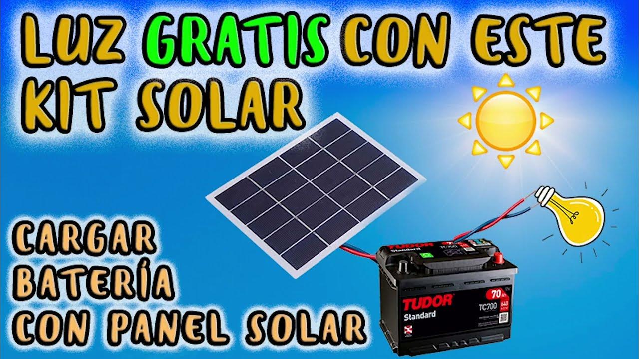 Placa solar + control de carga + bateria