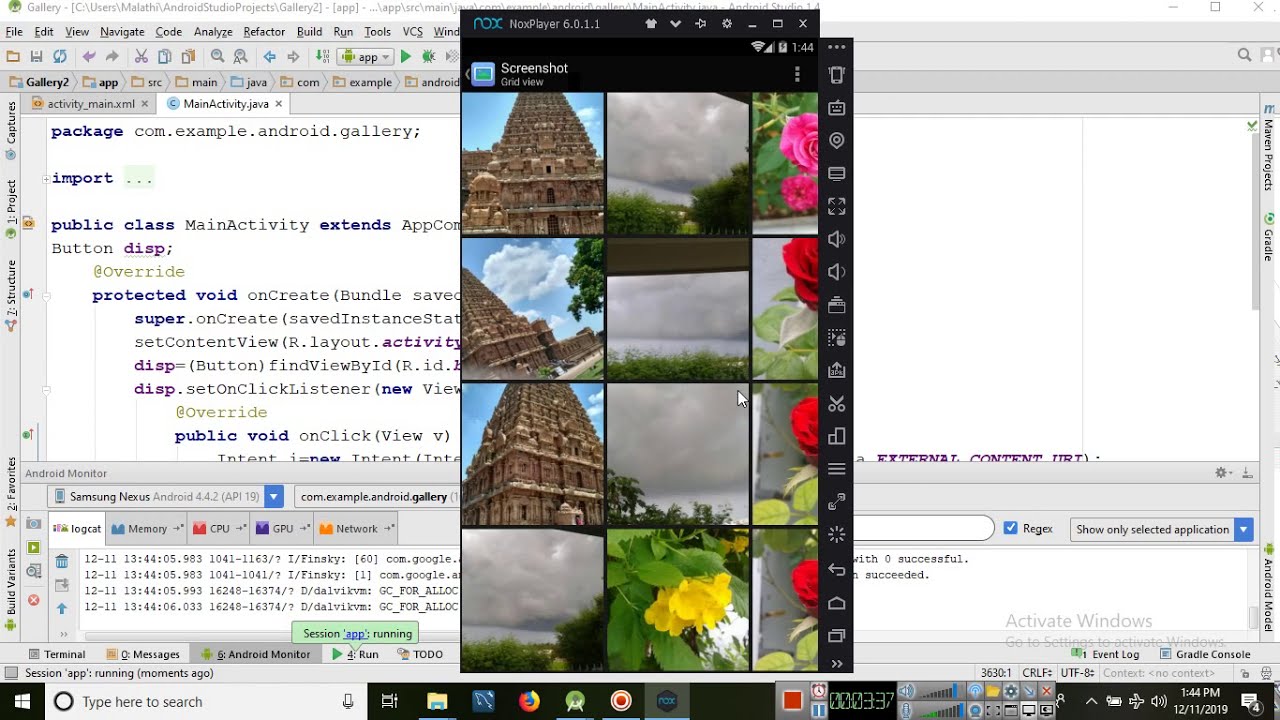 Gallery using intent in Android Studio - YouTube