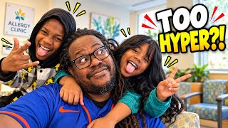 😳 ALLERGY APPOINTMENT CHAOS! Shanyla & Antoine Were WAY Too HYPER! | Trimble Family Vlog ❤️