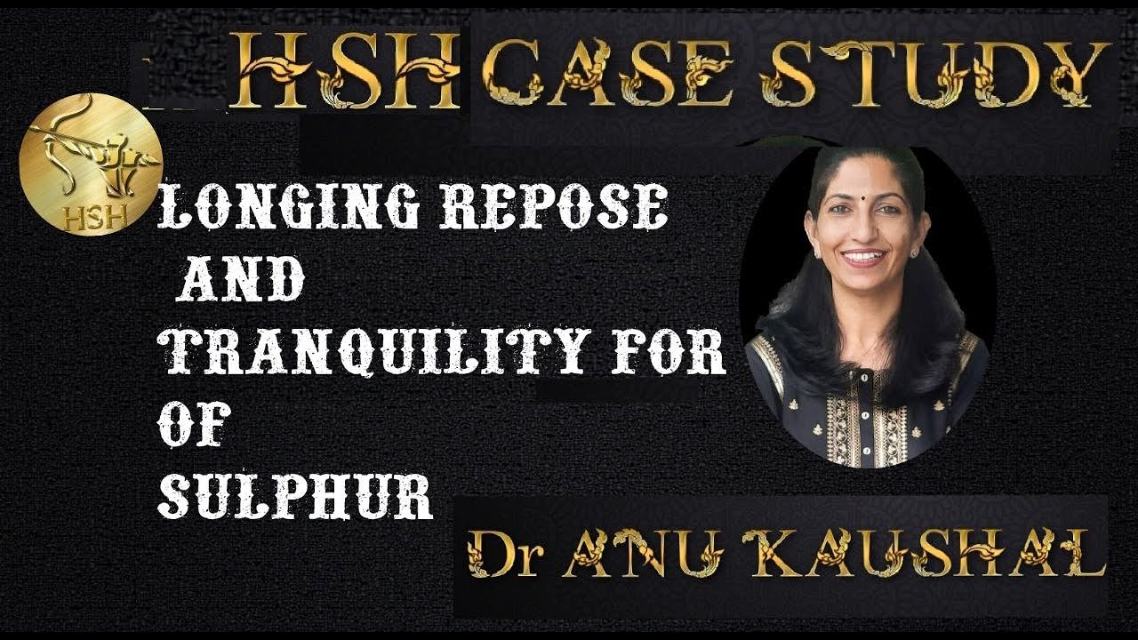 LONGING REPOSE AND TRANQUILITY FOR - Dr ANU KAUSHAL 