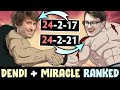 DENDI and MIRACLE met in Ranked — DESTROYING own lanes