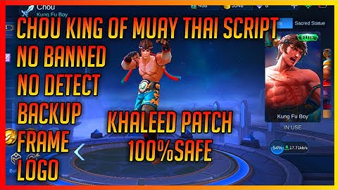 Chou Elite Skin Script No Password Full Effect - Backup file Frame, Logo & Lobby / Mobile Legends